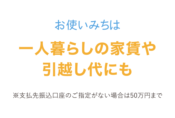 お使いみちは