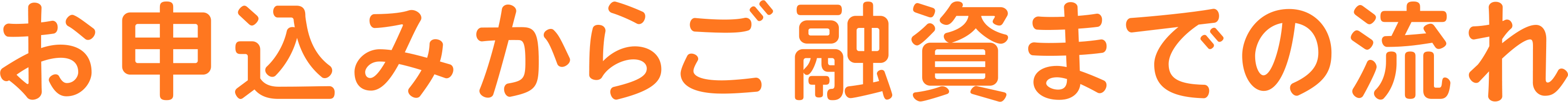 お申込みからご融資までの流れ