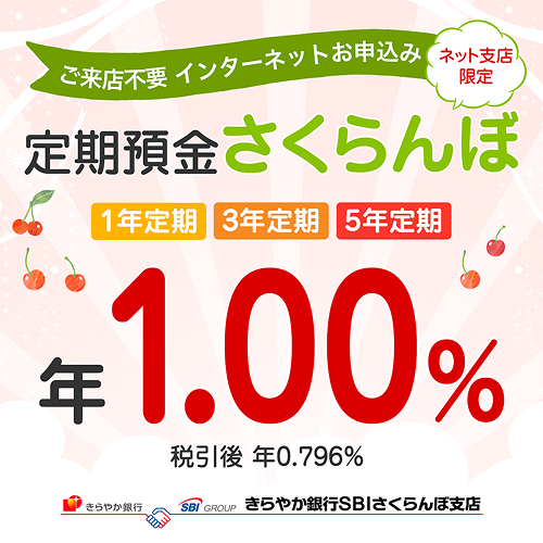 定期預金さくらんぼ