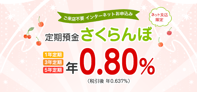 さくらんぼ定期預金